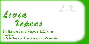 livia kepecs business card
